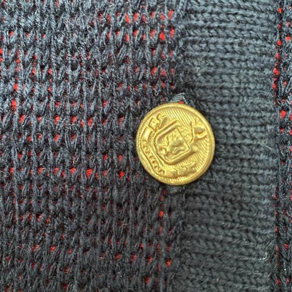 Vintage Tally Ho Womens Cardigan Red Black Scotty Dog Holiday Christmas Size XL - Picture 11 of 13